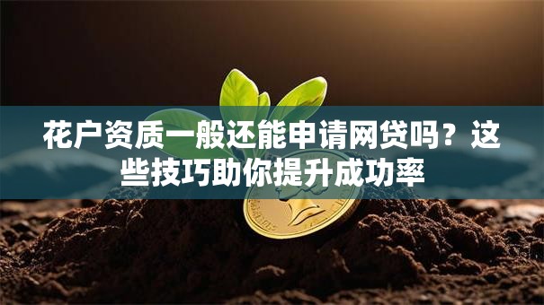 花户资质一般还能申请网贷吗?这些技巧助你提升成功率 花户资质一般还能申请网贷吗?这些技巧助你提升成功率