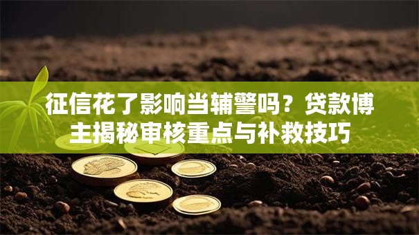 征信花了影响当辅警吗？贷款博主揭秘审核重点与补救技巧