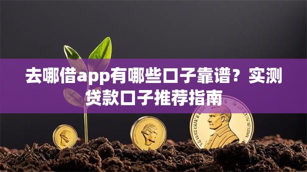 去哪借app有哪些口子靠谱？实测贷款口子推荐指南