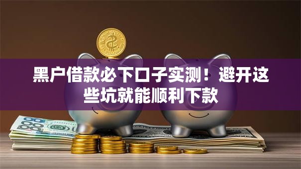 黑户借款必下口子实测！避开这些坑就能顺利下款