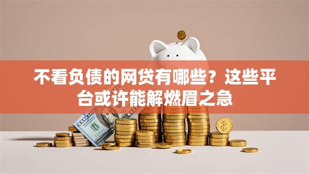 不看负债的网贷有哪些？这些平台或许能解燃眉之急