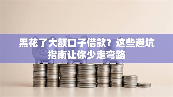 黑花了大额口子借款？这些避坑指南让你少走弯路