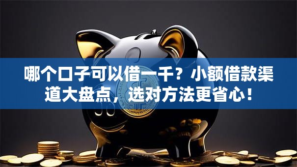 哪个口子可以借一千?小额借款渠道大盘点,选对方法更省心! 哪个口子可以借一千?小额借款渠道大盘点,选对方法更省心!