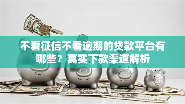 不看征信不看逾期的贷款平台有哪些?真实下款渠道解析 不看征信不看逾期的贷款平台有哪些?真实下款渠道解析