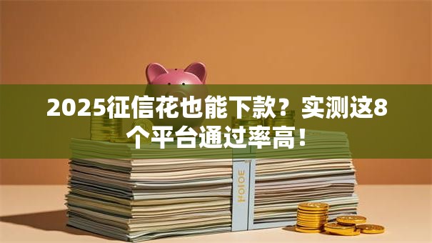 2025征信花也能下款？实测这8个平台通过率高！