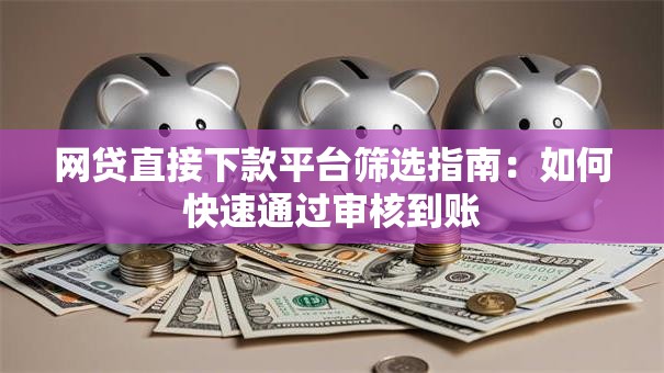 网贷直接下款平台筛选指南：如何快速通过审核到账