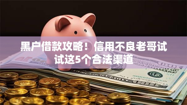 黑户借款攻略！信用不良老哥试试这5个合法渠道