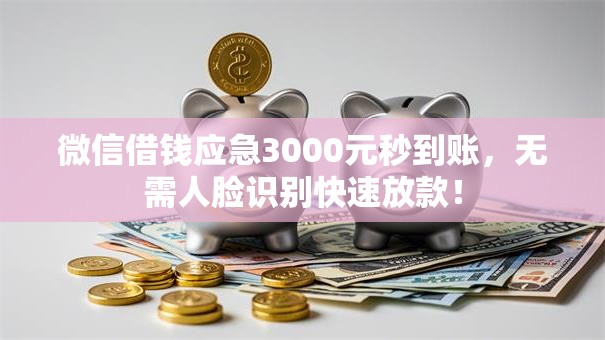 微信借钱应急3000元秒到账，无需人脸识别快速放款！