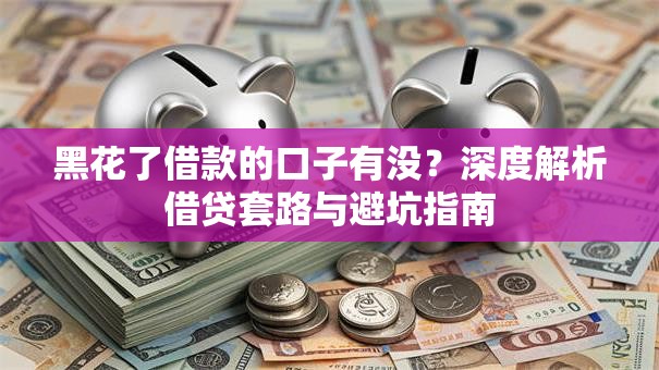 黑花了借款的口子有没？深度解析借贷套路与避坑指南
