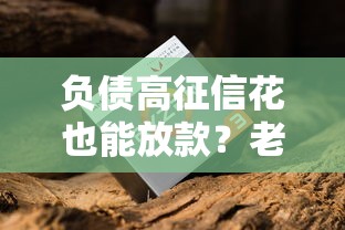 负债高征信花也能放款？老哥实测3个有效渠道