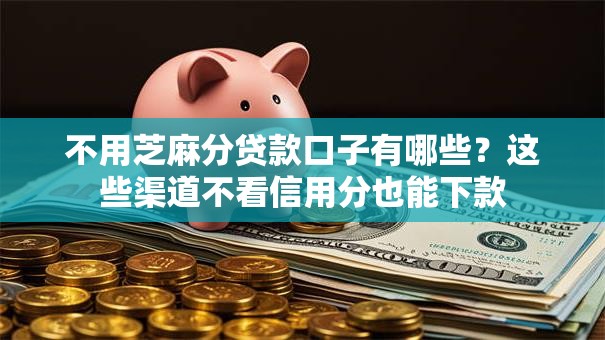 不用芝麻分贷款口子有哪些？这些渠道不看信用分也能下款