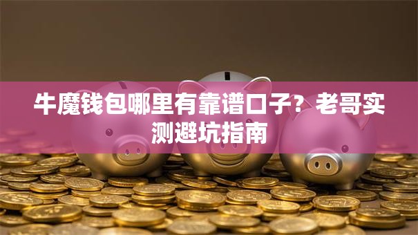牛魔钱包哪里有靠谱口子？老哥实测避坑指南