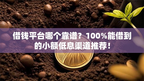 借钱平台哪个靠谱?100%能借到的小额低息渠道推荐! 借钱平台哪个靠谱?100%能借到的小额低息渠道推荐!