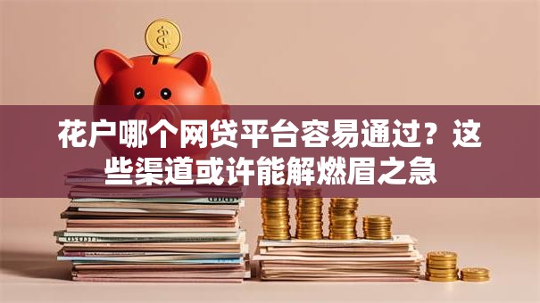 花户哪个网贷平台容易通过？这些渠道或许能解燃眉之急