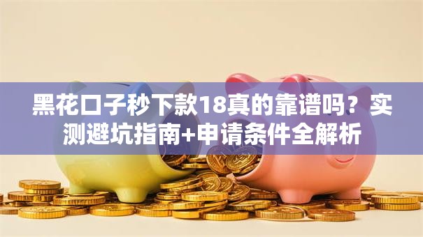 黑花口子秒下款18真的靠谱吗?实测避坑指南+申请条件全解析 黑花口子秒下款18真的靠谱吗?实测避坑指南+申请条件全解析