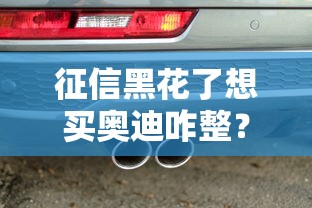 征信黑花了想买奥迪咋整？三招教你搞定贷款难题！