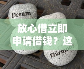 放心借立即申请借钱？这些正规平台流程和注意事项要懂！