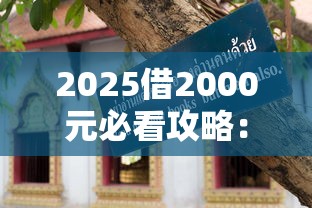 2025借2000元必看攻略：低息渠道+避坑技巧全解析