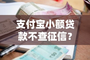 支付宝小额贷款不查征信？申请攻略+避坑指南