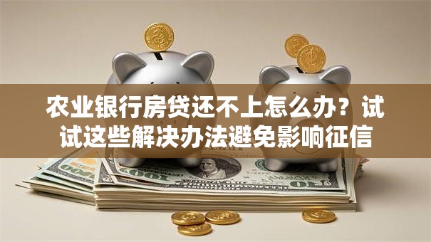 农业银行房贷还不上怎么办?试试这些解决办法避免影响征信 农业银行房贷还不上怎么办?试试这些解决办法避免影响征信
