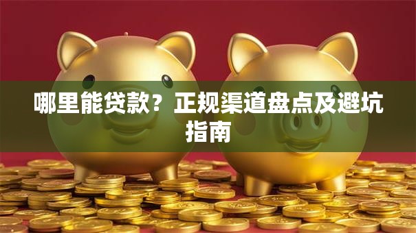 哪里能贷款？正规渠道盘点及避坑指南