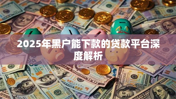 2025年黑户能下款的贷款平台深度解析 2025年黑户能下款的贷款平台深度解析