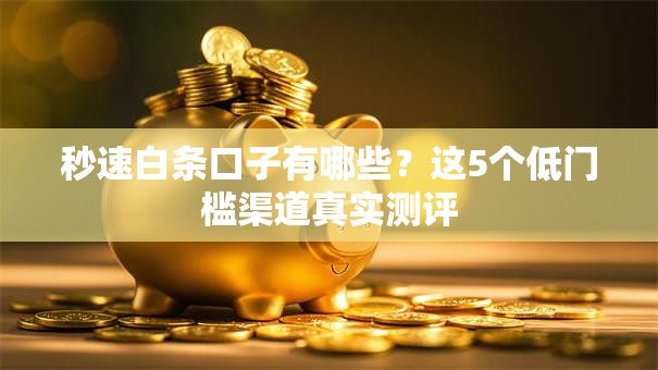 秒速白条口子有哪些？这5个低门槛渠道真实测评