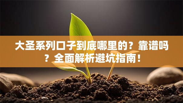 大圣系列口子到底哪里的?靠谱吗?全面解析避坑指南! 大圣系列口子到底哪里的?靠谱吗?全面解析避坑指南!