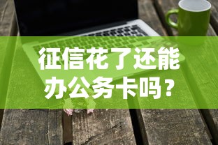 征信花了还能办公务卡吗？最新攻略避坑干货必看
