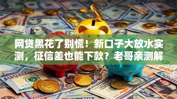 网贷黑花了别慌!新口子大放水实测,征信差也能下款?老哥亲测解析 网贷黑花了别慌!新口子大放水实测,征信差也能下款?老哥亲测解析