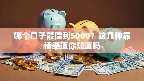 哪个口子能借到5000?这几种靠谱渠道你知道吗 哪个口子能借到5000?这几种靠谱渠道你知道吗
