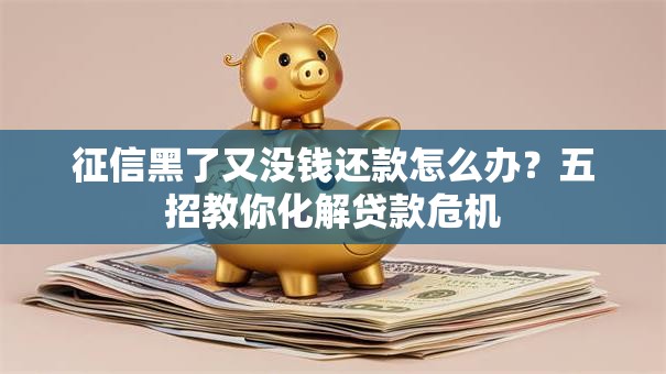 征信黑了又没钱还款怎么办?五招教你化解贷款危机 征信黑了又没钱还款怎么办?五招教你化解贷款危机