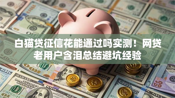白猫贷征信花能通过吗实测!网贷老用户含泪总结避坑经验 白猫贷征信花能通过吗实测!网贷老用户含泪总结避坑经验