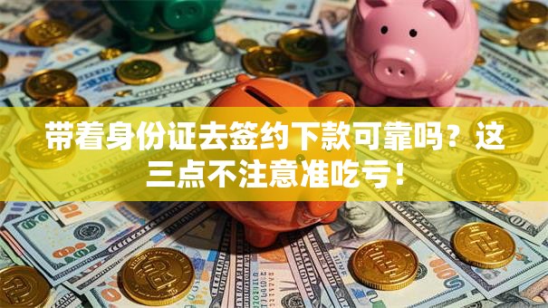 带着身份证去签约下款可靠吗？这三点不注意准吃亏！
