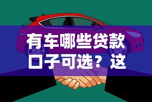 有车哪些贷款口子可选？这些靠谱渠道或许适合你