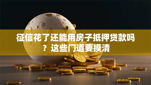 征信花了还能用房子抵押贷款吗？这些门道要摸清