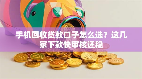 手机回收贷款口子怎么选？这几家下款快审核还稳