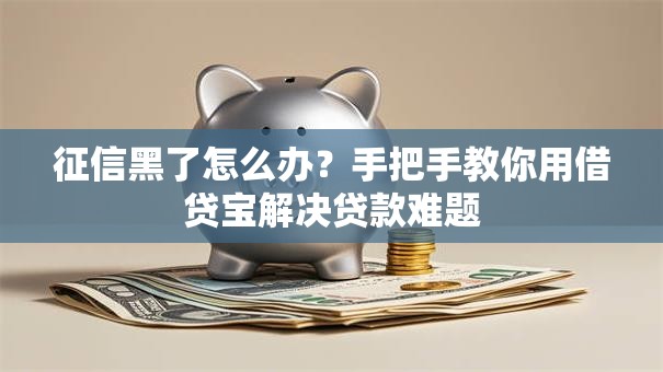 征信黑了怎么办?手把手教你用借贷宝解决贷款难题 征信黑了怎么办?手把手教你用借贷宝解决贷款难题