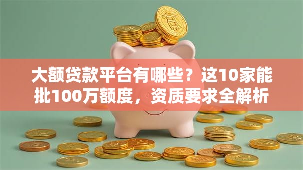 大额贷款平台有哪些?这10家能批100万额度,资质要求全解析 大额贷款平台有哪些?这10家能批100万额度,资质要求全解析