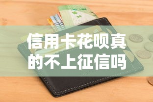 信用卡花呗真的不上征信吗？一文读懂信用记录与借贷关系