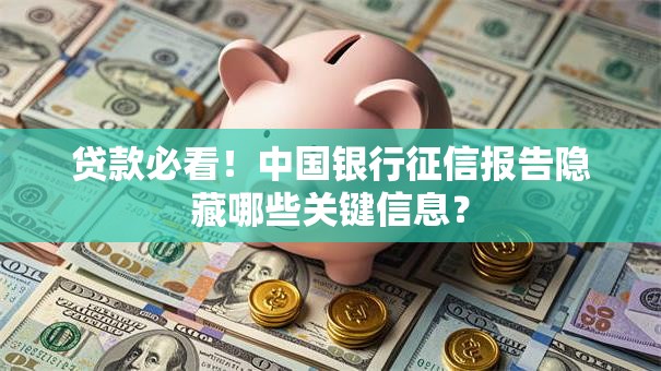 贷款必看!中国银行征信报告隐藏哪些关键信息? 贷款必看!中国银行征信报告隐藏哪些关键信息?