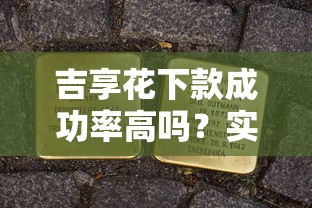 吉享花下款成功率高吗？实测分析平台资质与申请技巧