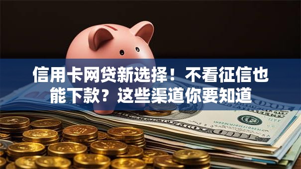信用卡网贷新选择!不看征信也能下款?这些渠道你要知道 信用卡网贷新选择!不看征信也能下款?这些渠道你要知道
