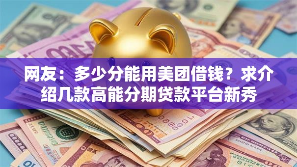 网友：多少分能用美团借钱？求介绍几款高能分期贷款平台新秀