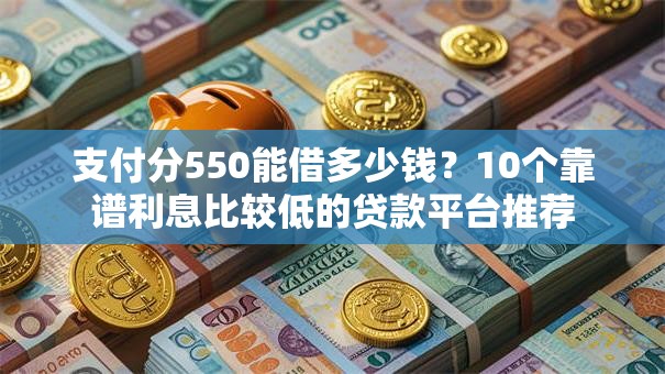 支付分550能借多少钱？10个靠谱利息比较低的贷款平台推荐