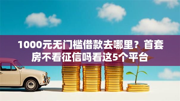 1000元无门槛借款去哪里？首套房不看征信吗看这5个平台