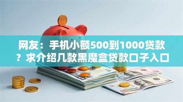网友：手机小额500到1000贷款？求介绍几款黑魔盒贷款口子入口2025