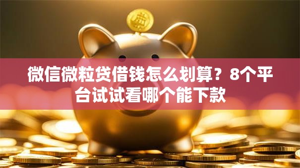 微信微粒贷借钱怎么划算？8个平台试试看哪个能下款