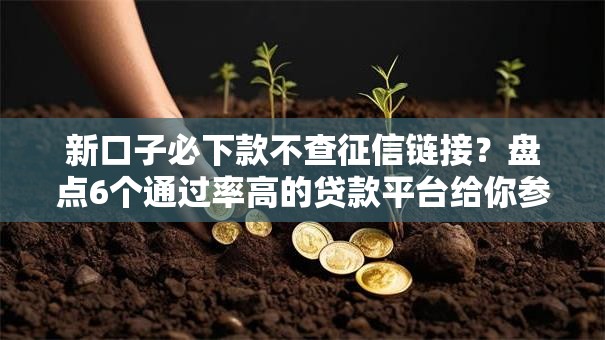 新口子必下款不查征信链接？盘点6个通过率高的贷款平台给你参考
