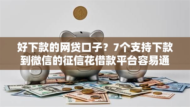 好下款的网贷口子？7个支持下款到微信的征信花借款平台容易通过